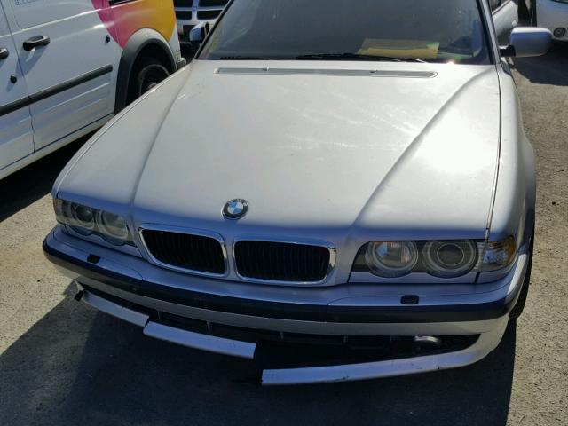 WBAGG83401DN81854 - 2001 BMW 740 I AUTO SILVER photo 7