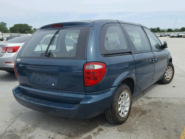 1C8GJ25302B664900 - 2002 CHRYSLER VOYAGER GREEN photo 4