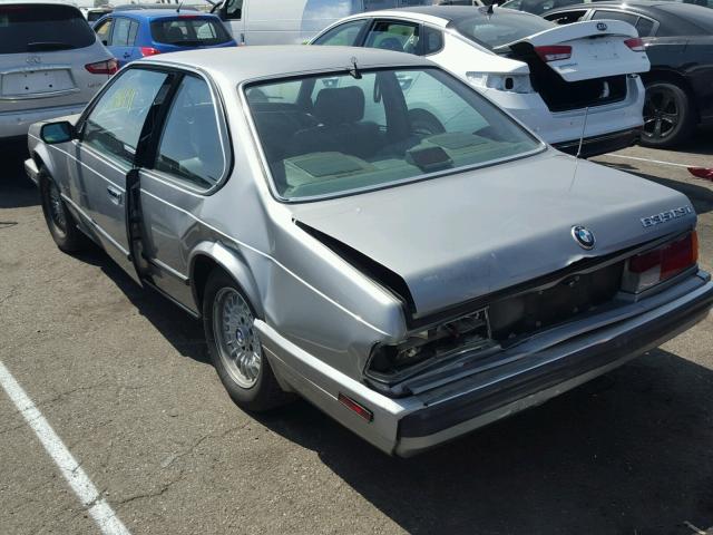 WBAEC8419J3267388 - 1988 BMW 635 CSI AU SILVER photo 3