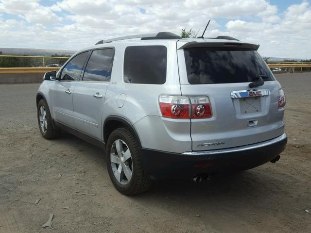 1GKKRRED7CJ325326 - 2012 GMC ACADIA SLT SILVER photo 3