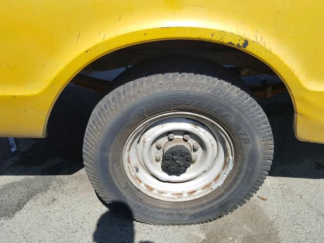 CE241Z623611 - 1971 CHEVROLET C20 YELLOW photo 9