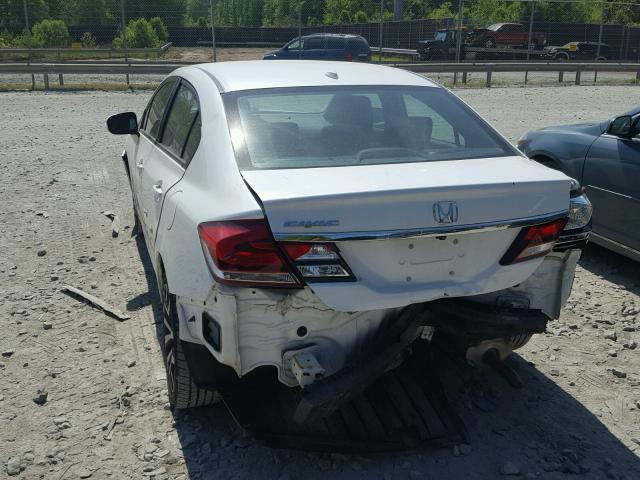 19XFB2F93EE234072 - 2014 HONDA CIVIC EXL WHITE photo 3