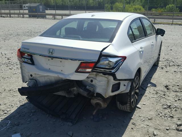 19XFB2F93EE234072 - 2014 HONDA CIVIC EXL WHITE photo 4