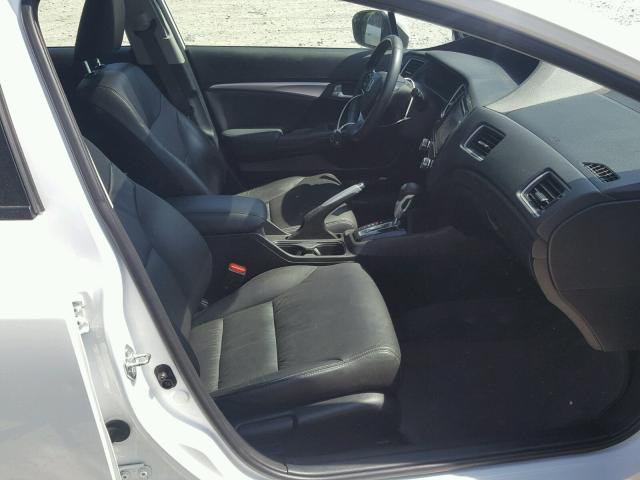 19XFB2F93EE234072 - 2014 HONDA CIVIC EXL WHITE photo 5