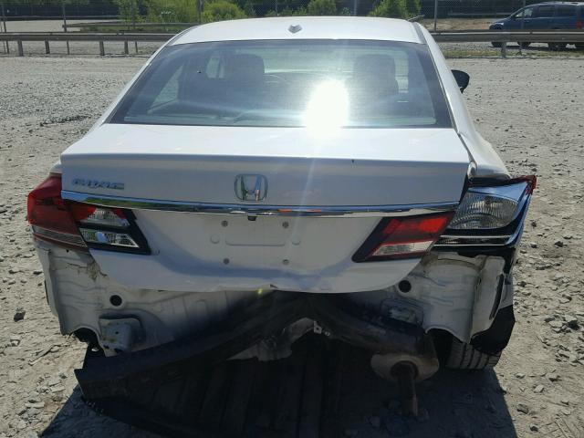 19XFB2F93EE234072 - 2014 HONDA CIVIC EXL WHITE photo 9
