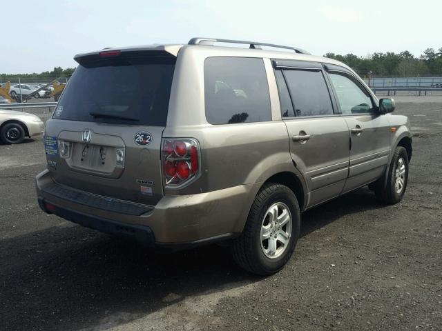 5FNYF18268B013944 - 2008 HONDA PILOT VP TAN photo 4