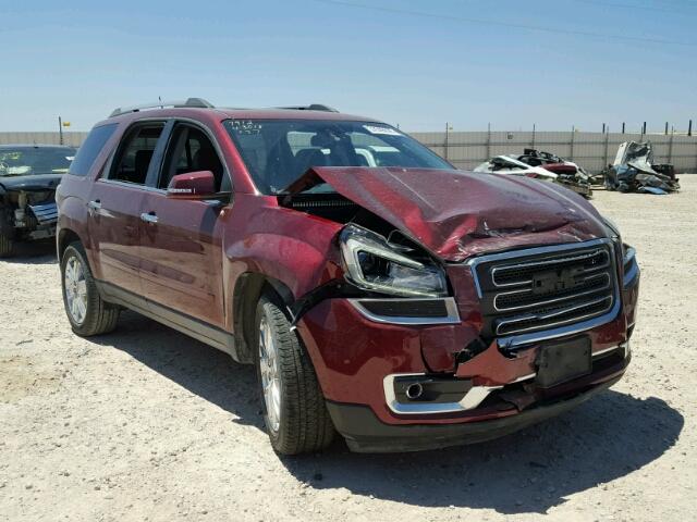 1GKKRSKD4HJ127659 - 2017 GMC ACADIA LIM RED photo 1