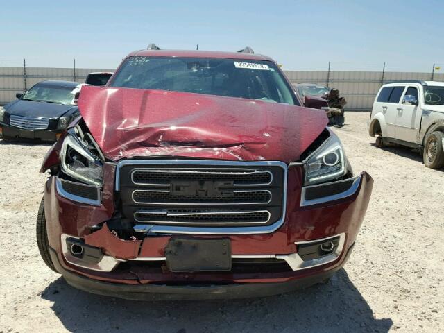 1GKKRSKD4HJ127659 - 2017 GMC ACADIA LIM RED photo 9