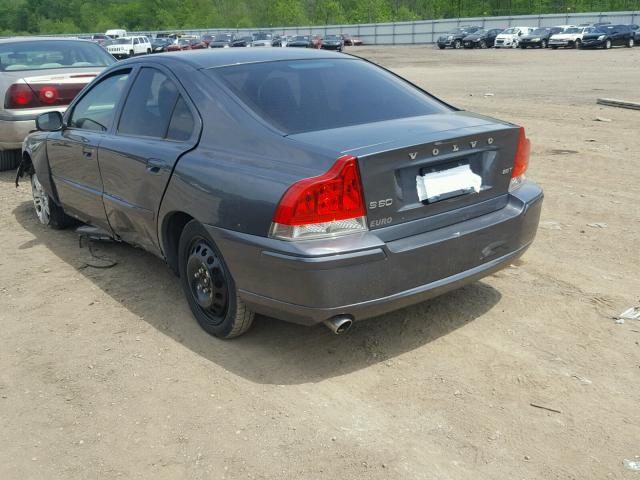 YV1RS592992737776 - 2009 VOLVO S60 2.5T CHARCOAL photo 3