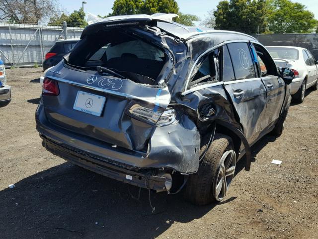 WDC0G4JB1JV031341 - 2018 MERCEDES-BENZ GLC 300 GRAY photo 4