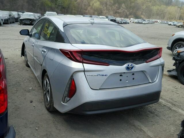 JTDKARFP5H3032726 - 2017 TOYOTA PRIUS PRIM ვერცხლისფერი ფოტო 3