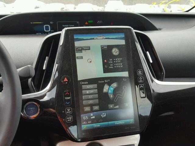 JTDKARFP5H3032726 - 2017 TOYOTA PRIUS PRIM ვერცხლისფერი ფოტო 9