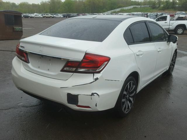 19XFB2F94FE219405 - 2015 HONDA CIVIC EXL WHITE photo 4