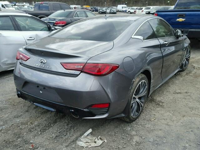 JN1EV7EK5HM361399 - 2017 INFINITI Q60 PREMIU GRAY photo 4