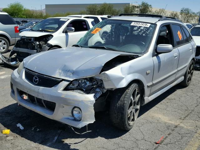 JM1BJ246631209483 - 2003 MAZDA PROTEGE PR SILVER photo 2