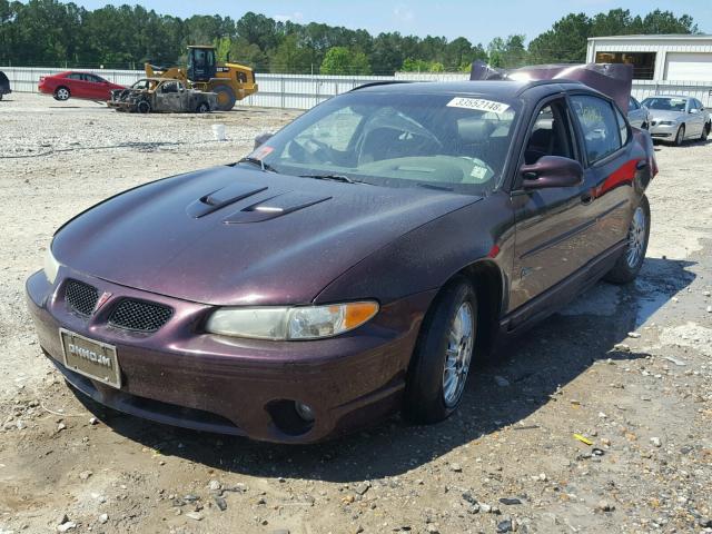 1G2WP52K72F267058 - 2002 PONTIAC GRAND PRIX MAROON photo 2