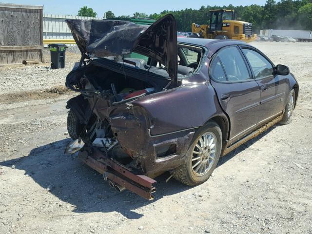 1G2WP52K72F267058 - 2002 PONTIAC GRAND PRIX MAROON photo 4