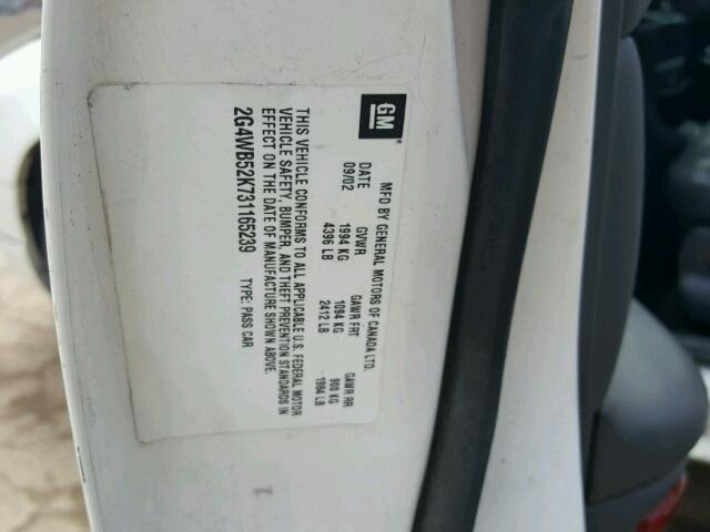 2G4WB52K731165239 - 2003 BUICK REGAL LS 白色 照片 10