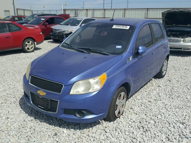 KL1TD66E89B318609 - 2009 CHEVROLET AVEO LS PURPLE photo 2