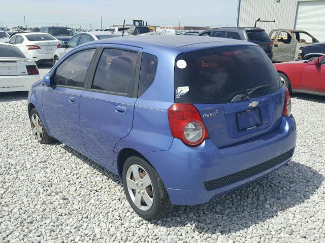 KL1TD66E89B318609 - 2009 CHEVROLET AVEO LS PURPLE photo 3