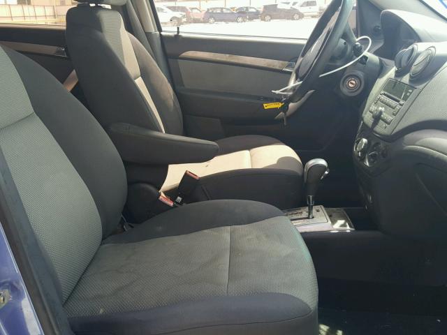 KL1TD66E89B318609 - 2009 CHEVROLET AVEO LS PURPLE photo 5