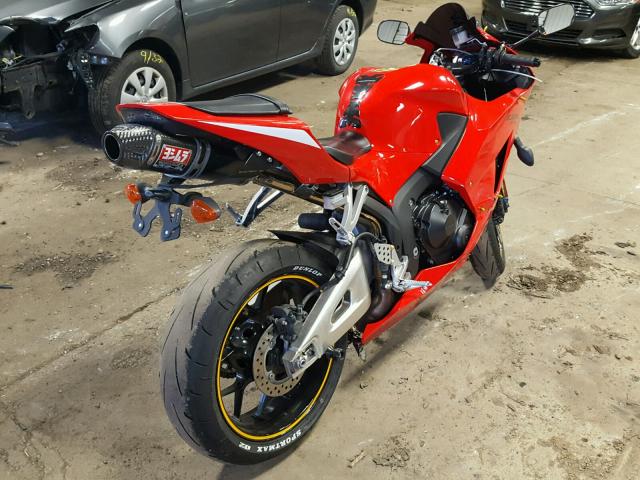 JH2PC4005DK600298 - 2013 HONDA CBR600 RR RED photo 4