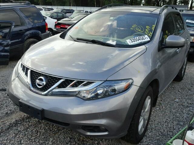 JN8AZ1MU9BW066208 - 2011 NISSAN MURANO S GRAY photo 2