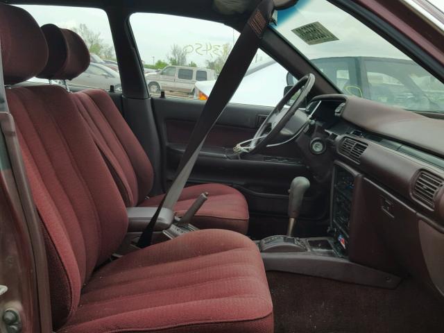 JT2SV21E6K3355426 - 1989 TOYOTA CAMRY DLX BURGUNDY photo 5