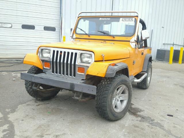 2BCCL81K6HB500436 - 1987 JEEP WRANGLER S ORANGE photo 2