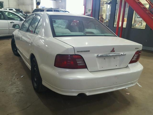 4A3AA46G9YE080116 - 2000 MITSUBISHI GALANT ES WHITE photo 3