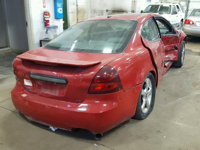2G2WC58C461247522 - 2006 PONTIAC GRAND PRIX RED photo 4