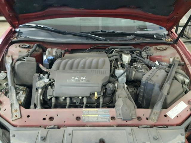 2G2WC58C461247522 - 2006 PONTIAC GRAND PRIX RED photo 7