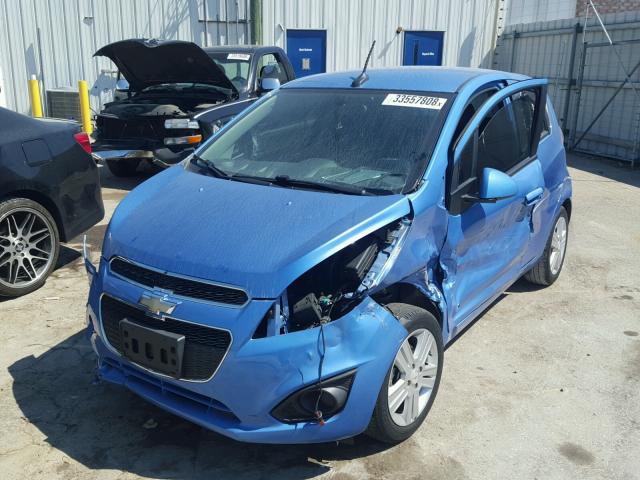 KL8CB6S96DC587405 - 2013 CHEVROLET SPARK LS BLUE photo 2