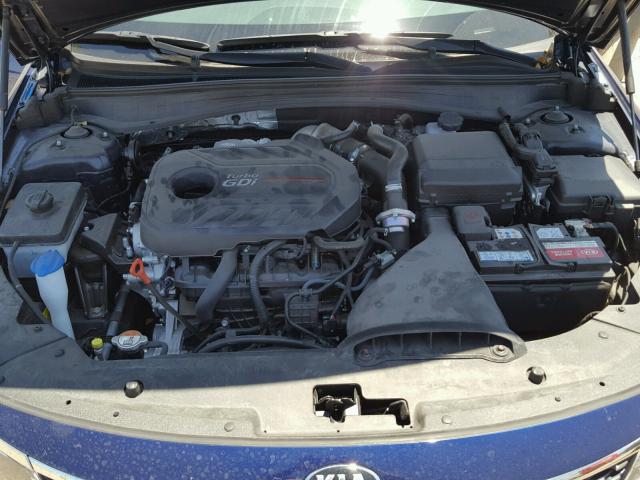 5XXGV4L2XGG051311 - 2016 KIA OPTIMA SXL BLUE photo 7