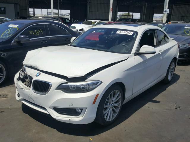 WBA1F5C58EV255901 - 2014 BMW 228 I WHITE photo 2