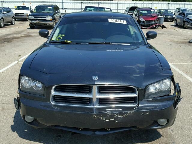 2B3KA33GX8H100776 - 2008 DODGE CHARGER SX BLACK photo 9