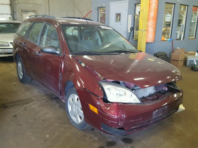 1FAHP36N57W184741 - 2007 FORD FOCUS ZXW MAROON photo 1