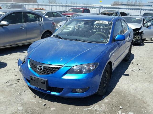 JM1BK123X61506292 - 2006 MAZDA 3 S BLUE photo 2