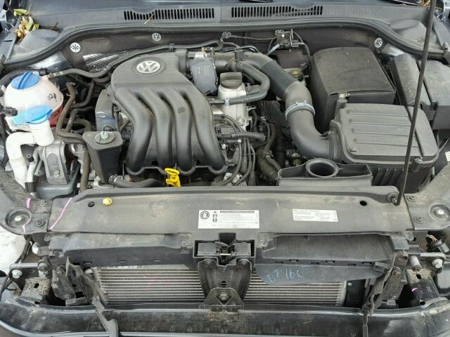 3VW2K7AJ7FM313049 - 2015 VOLKSWAGEN JETTA BASE GRAY photo 7