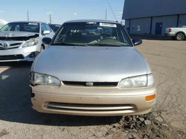 1Y1SK5264TZ047531 - 1996 GEO PRIZM BEIGE photo 9