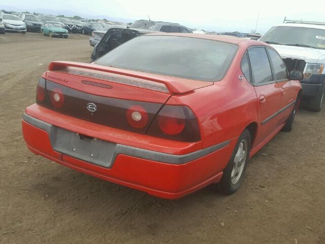 2G1WH55K819177728 - 2001 CHEVROLET IMPALA LS RED photo 4