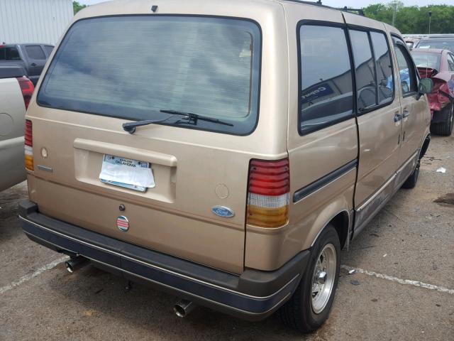 1FMCA11U2HZA63346 - 1987 FORD AEROSTAR GOLD photo 4