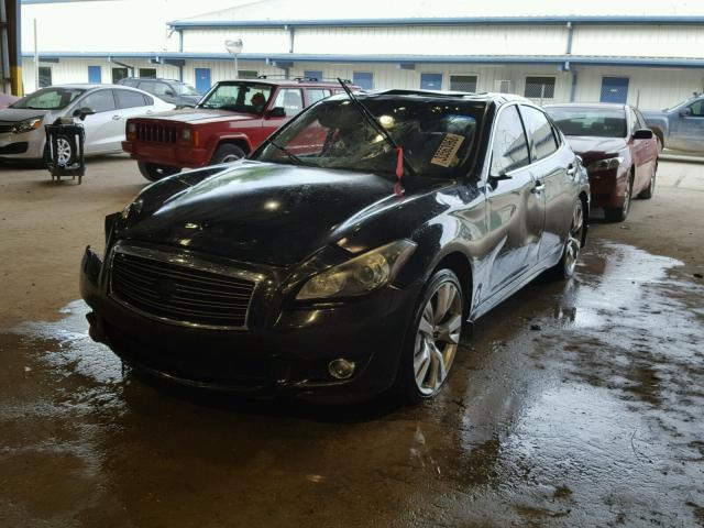 JN1BY1AP5BM323784 - 2011 INFINITI M37 BLACK photo 2