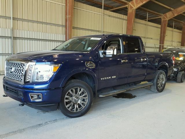 1N6BA1F45HN551557 - 2017 NISSAN TITAN XD S BLUE photo 2