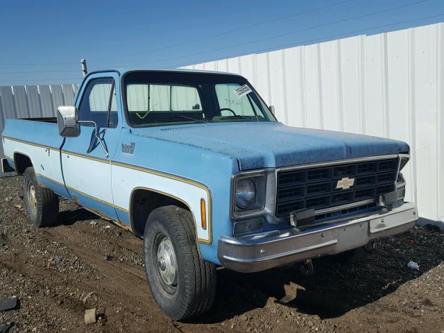 CKR247J118756 - 1977 CHEVROLET CUSTOM DEL BLUE photo 1