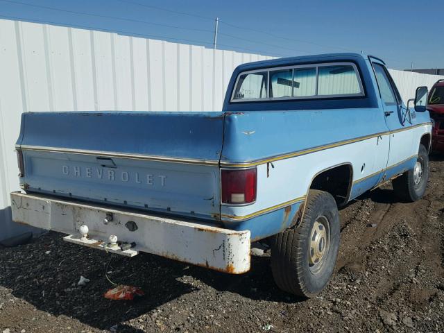 CKR247J118756 - 1977 CHEVROLET CUSTOM DEL BLUE photo 4