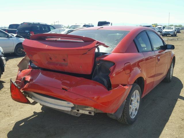 1G8AM12F23Z189552 - 2003 SATURN ION LEVEL RED photo 4