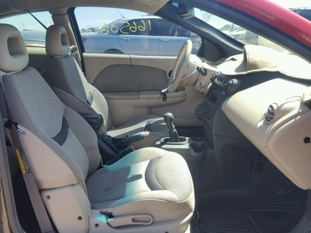 1G8AM12F23Z189552 - 2003 SATURN ION LEVEL RED photo 5