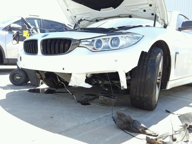 WBA4B1C59FD954897 - 2015 BMW 435 I WHITE photo 9