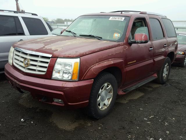 1GYEK63N12R135751 - 2002 CADILLAC ESCALADE L BURGUNDY photo 2